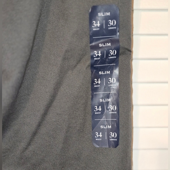 J.Crew Slim Flex Chino Pants 34x30 Charcoal Gray Mens - Picture 4 of 9